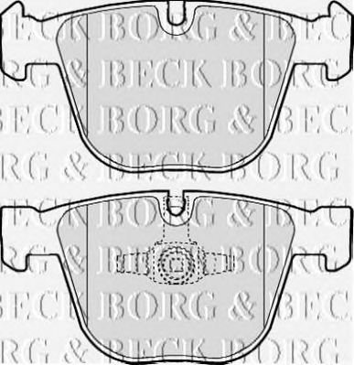 BORG & BECK bbp2116 -  Комплект тормозных колодок, дисковый тормоз